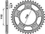 Akční Nabídka PBR zadní řetězové kolo 4357 42 C45 CBF 600/VT 750/CBR 900 RR, CBR 650F 14-16 (JTR1304.42) (řetěz 525) (MADE IN ITALY)